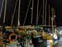 pontile di notte barche a vela Vieste ormeggi porto turistico di Vieste Gargano Puglia Italy