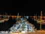 pontile di notte Vieste ormeggi porto turistico di Vieste Gargano Puglia Italy